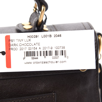 Proenza Schouler Lambskin Tiny PS1 Satchel Dark Chocolate 11 of 12