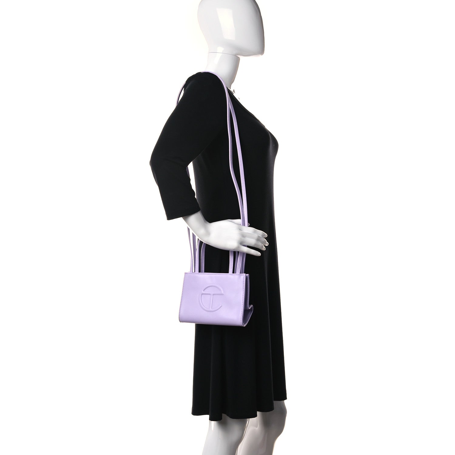 Telfar Vegan Leather Small Shopping Bag Lavender 2 of 8