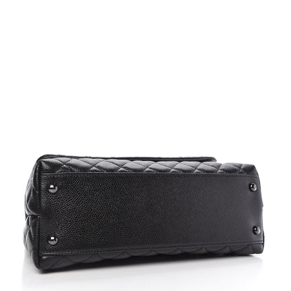 Chanel Caviar Quilted Small Coco Handle Flap So Black 4 of 11