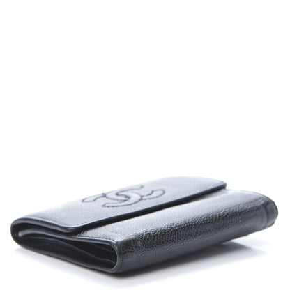Chanel Caviar Timeless CC Compact Flap Wallet Black 4 of 10