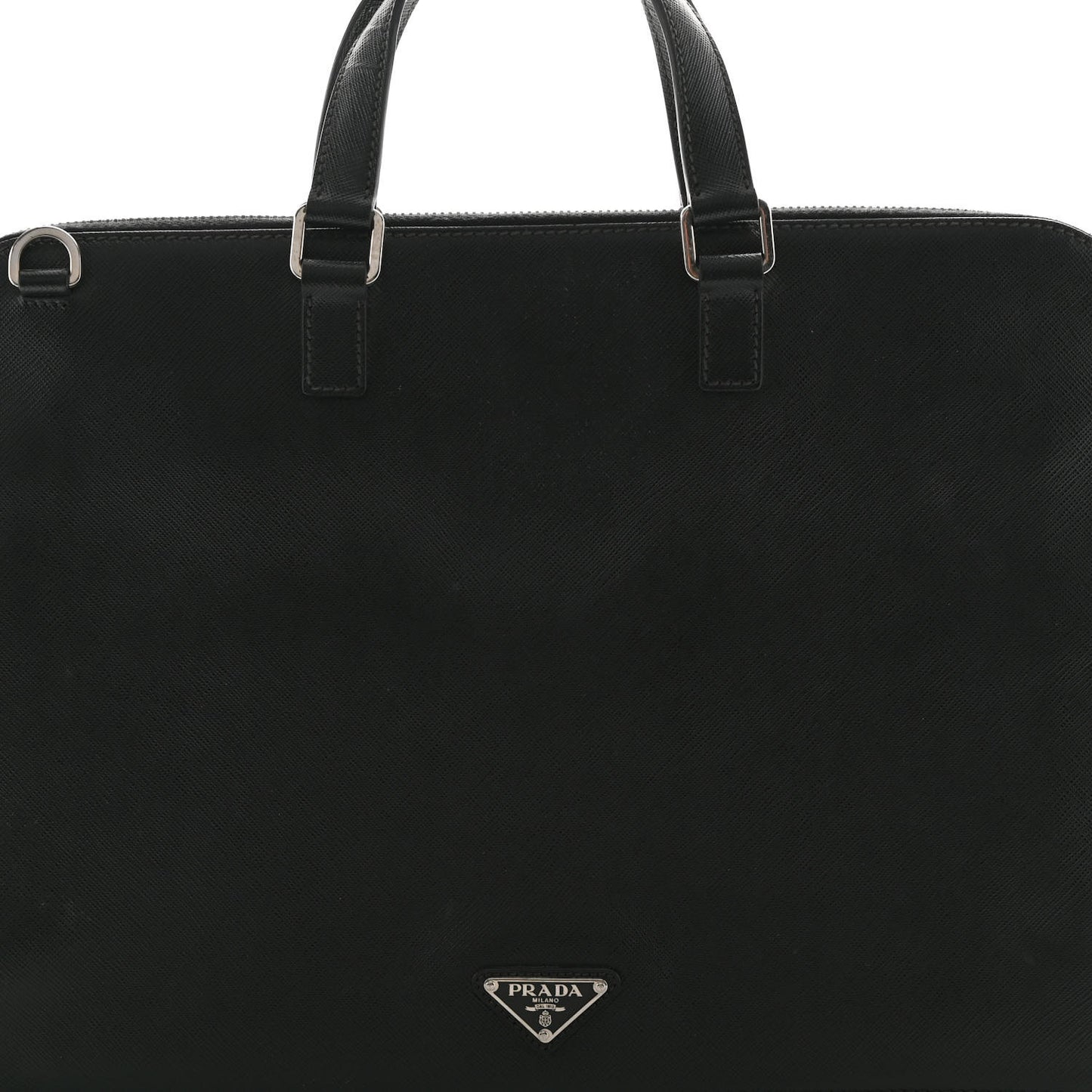 Saffiano Travel Briefcase Black