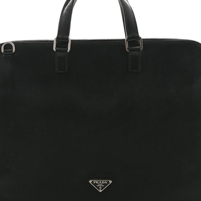 Prada Saffiano Travel Briefcase Black 8 of 11