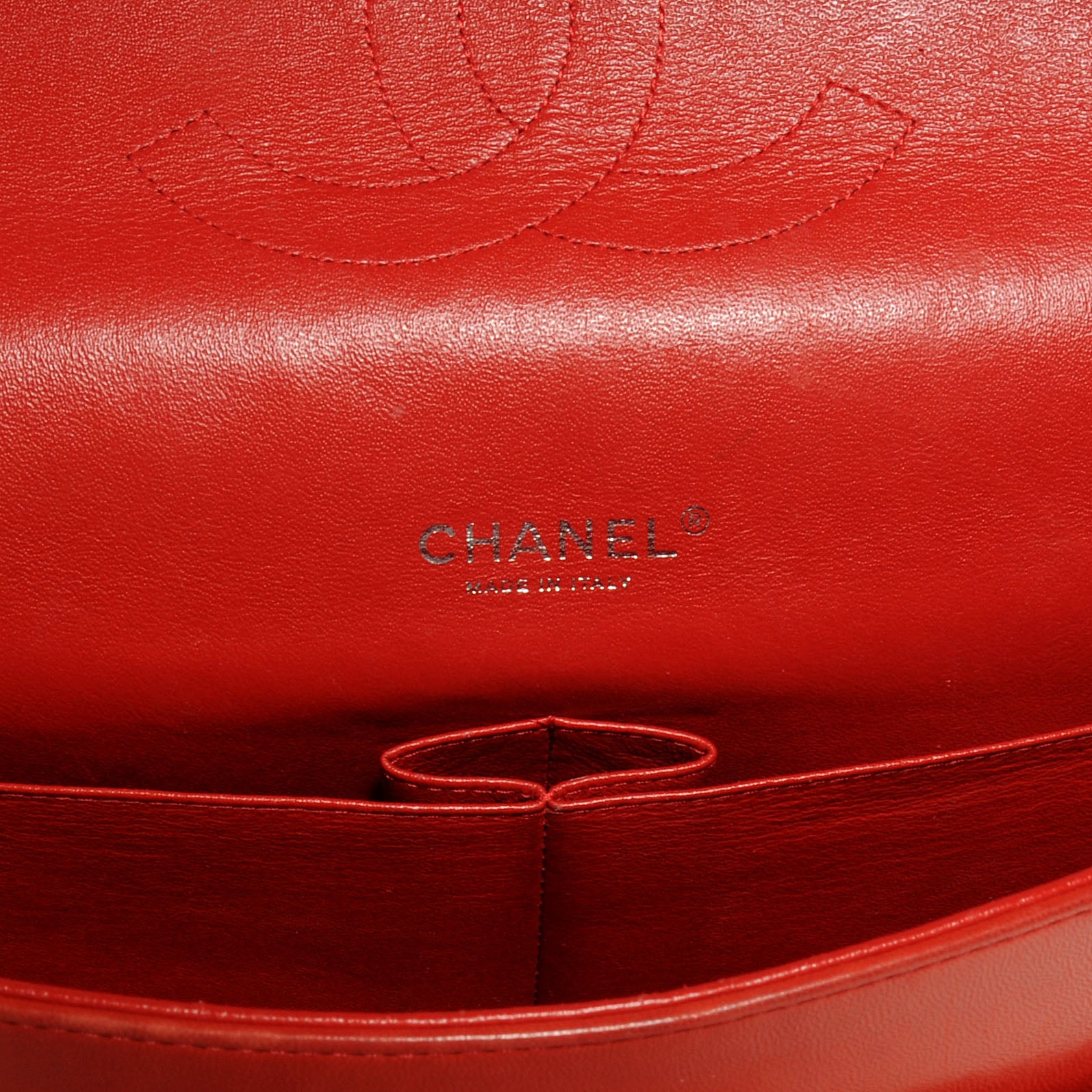Chanel Lambskin Quilted Maxi Double Flap Red 7 of 8