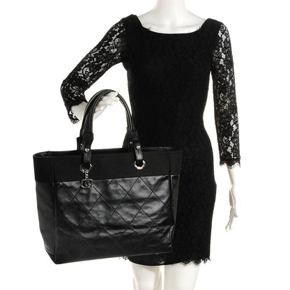 Chanel Coated Canvas Large Paris Biarritz Tote Black 2 of 8