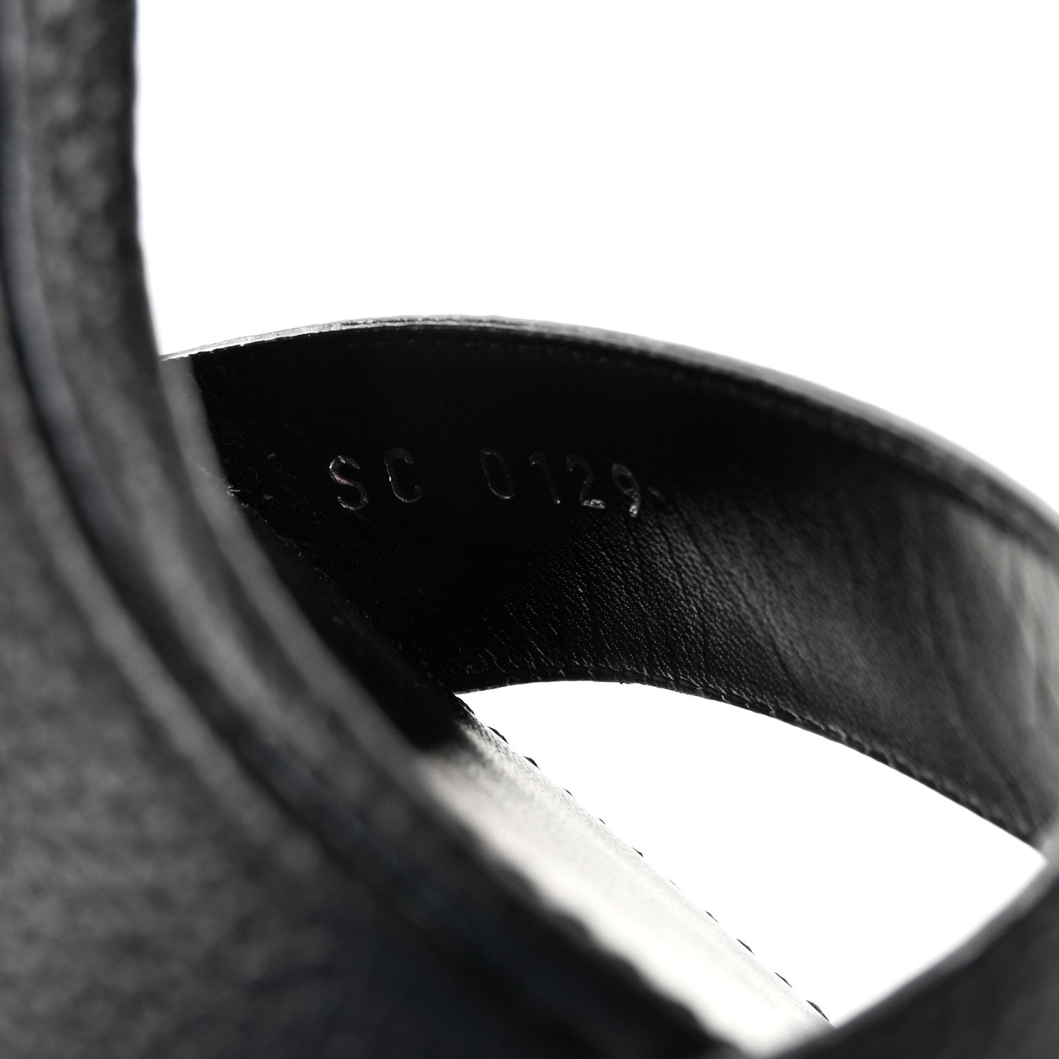 Louis Vuitton Grained Calfskin Horizon Platform Sandals 39.5 Black 9 of 10