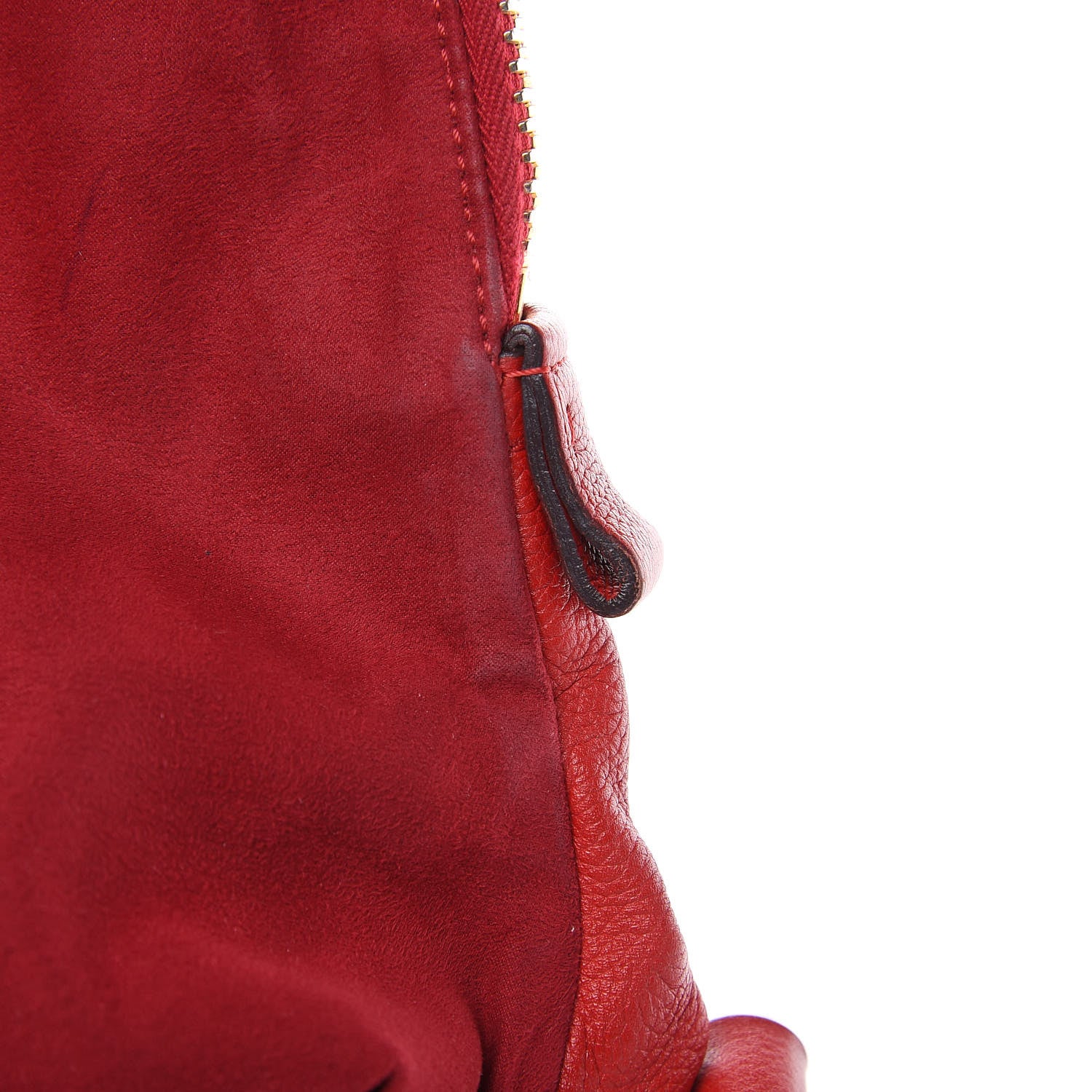 Tom Ford Pebbled Calfskin Large Jennifer Flame Red 14 of 16