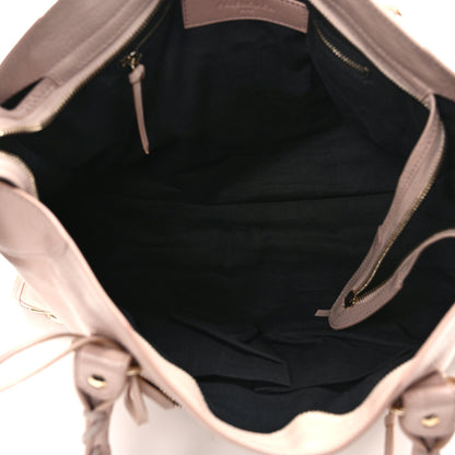 Balenciaga Chevre Silver Metallic Edge Hardware City Rose Aubepine Bois de Rose 6 of 13