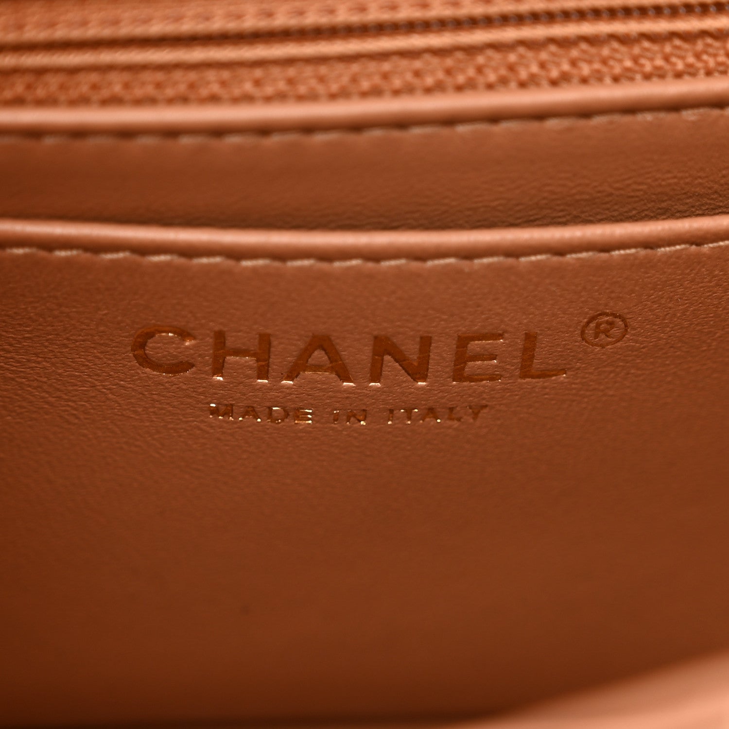 Chanel Lambskin Quilted Mini Rectangular Flap Brown 6 of 9