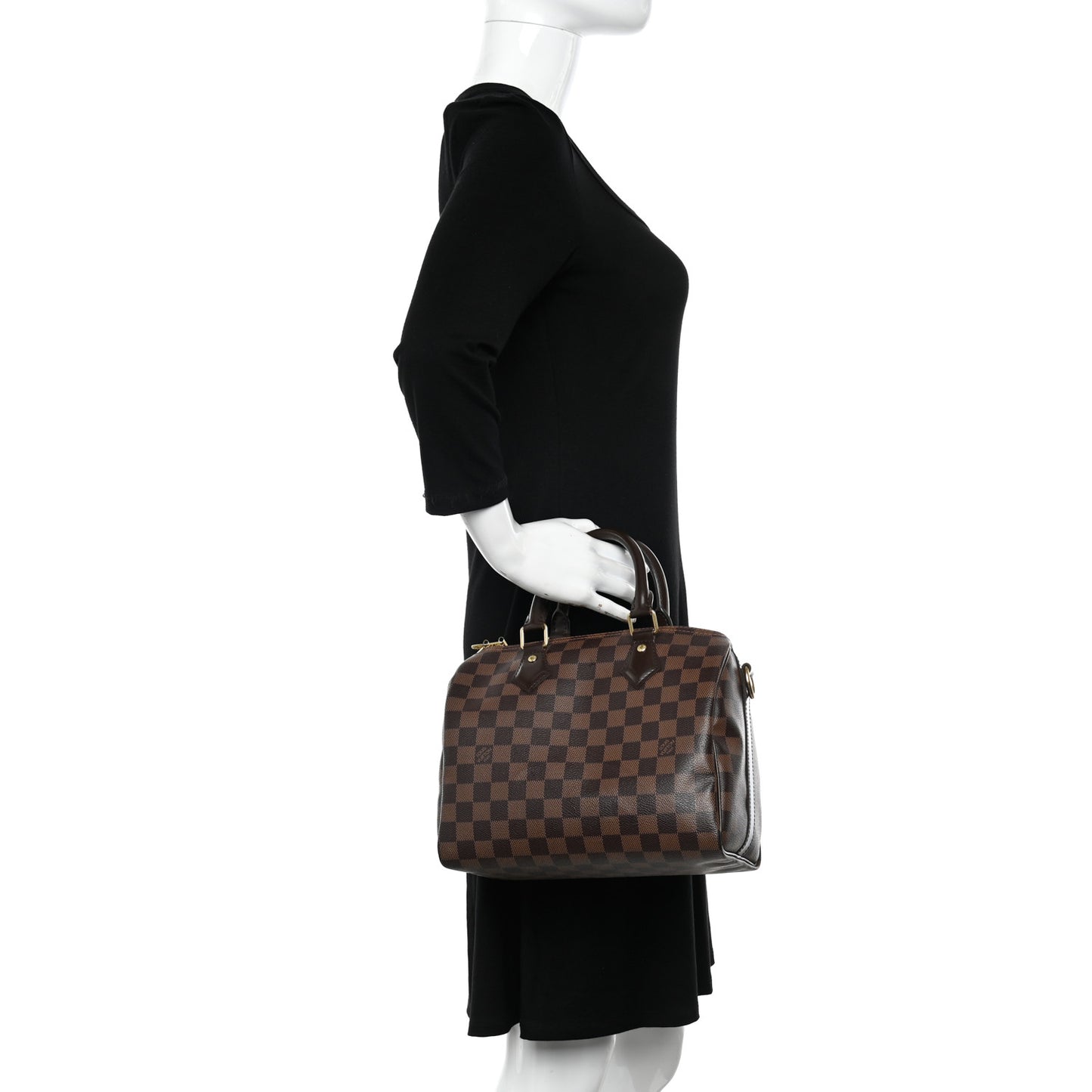 Damier Ebene Speedy Bandouliere 25