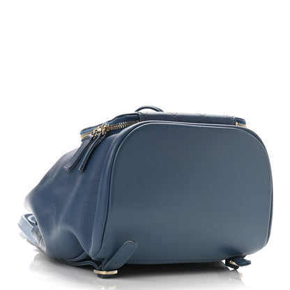 Chanel Caviar Quilted Business Affinity Backpack Blue 3 of 9