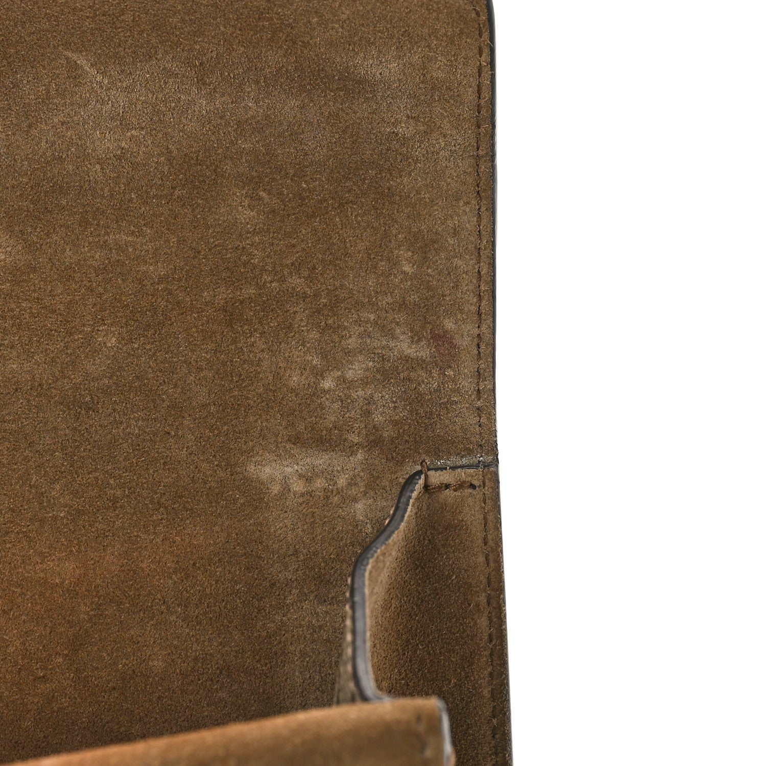 Gucci GG Supreme Monogram Suede Crystal Small Dionysus Shoulder Bag Beige Ebony Taupe 10 of 11
