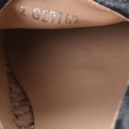Chanel Flannel CC Espadrilles 38 Grey Black 9 of 11