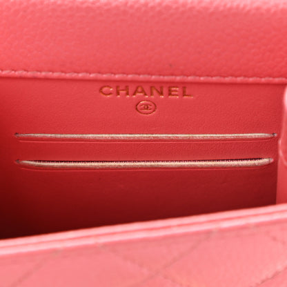 Chanel Caviar Quilted Golden Class Phone Holder Pink 5 of 12
