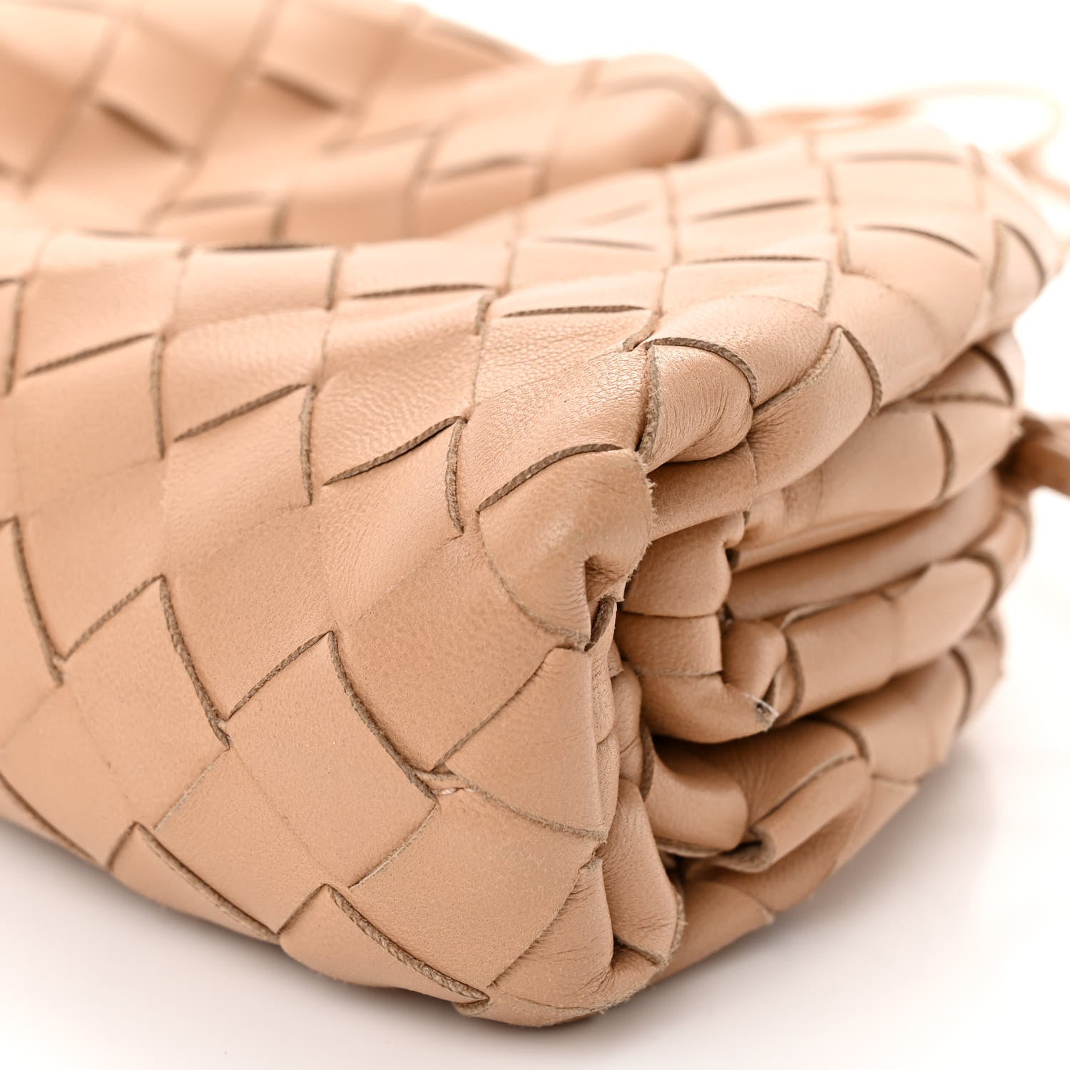 Bottega Veneta Nappa Intrecciato The Mini Pouch Almond 9 of 9