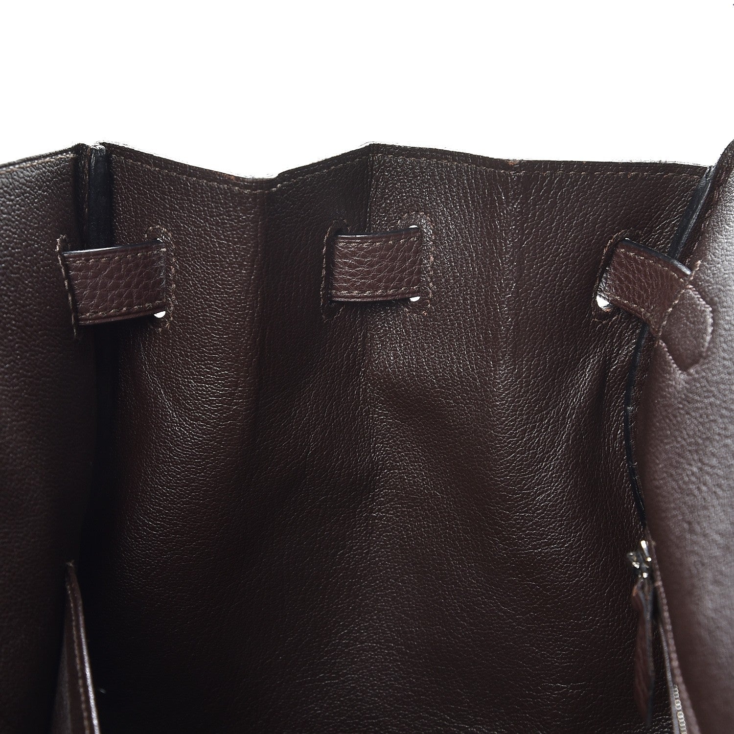 Hermes Fjord Birkin 40 Chocolate 10 of 34
