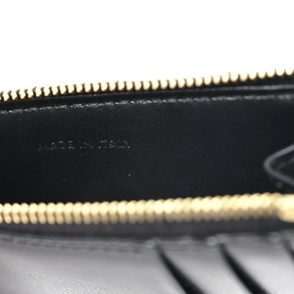 Celine Triomphe Calfskin Zipped Card Holder Black 7 of 8