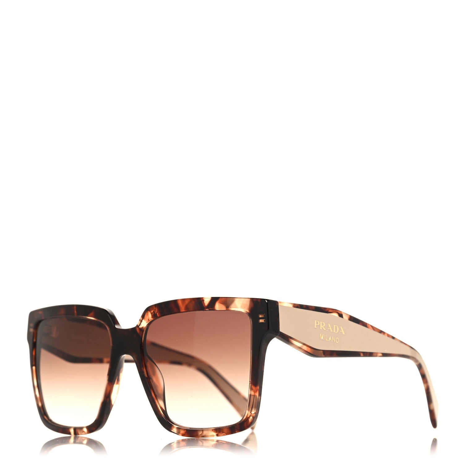 Prada Acetate Square Sunglasses SPR 24Z Tortoiseshell Beige 1 of 7