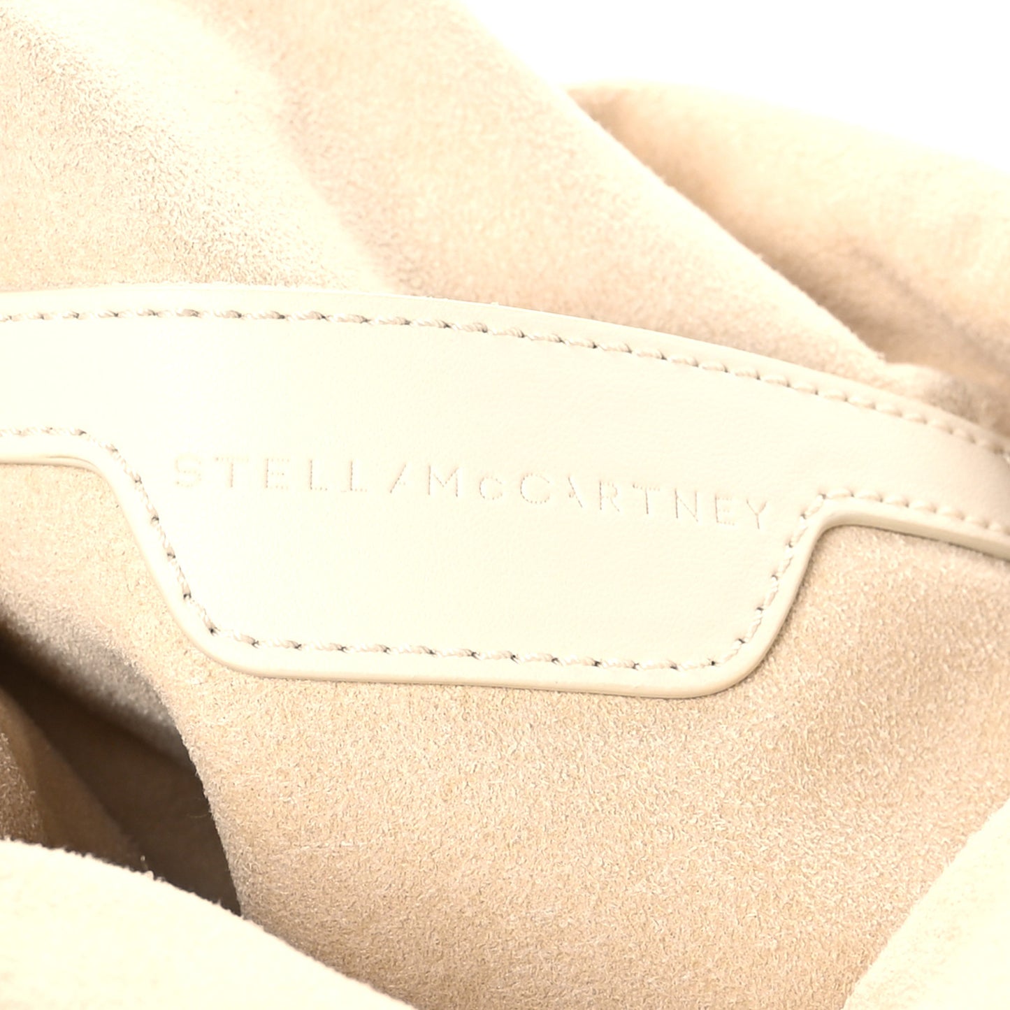 Cotton Crochet Falabella Ajouree Tote Bag White
