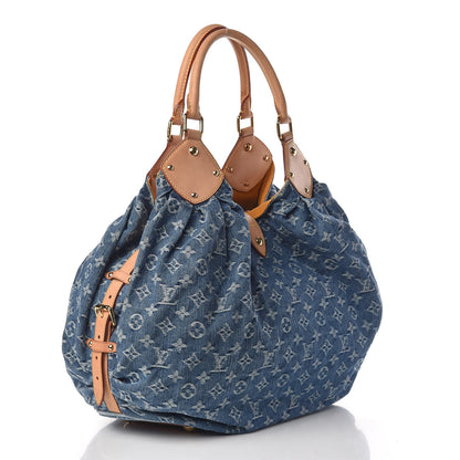 Louis Vuitton Denim Mahina XL Blue 3 of 10