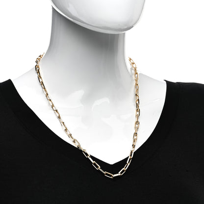 Cartier 18K Yellow Gold SM Santos De Cartier Link Necklace 22" 2 of 5