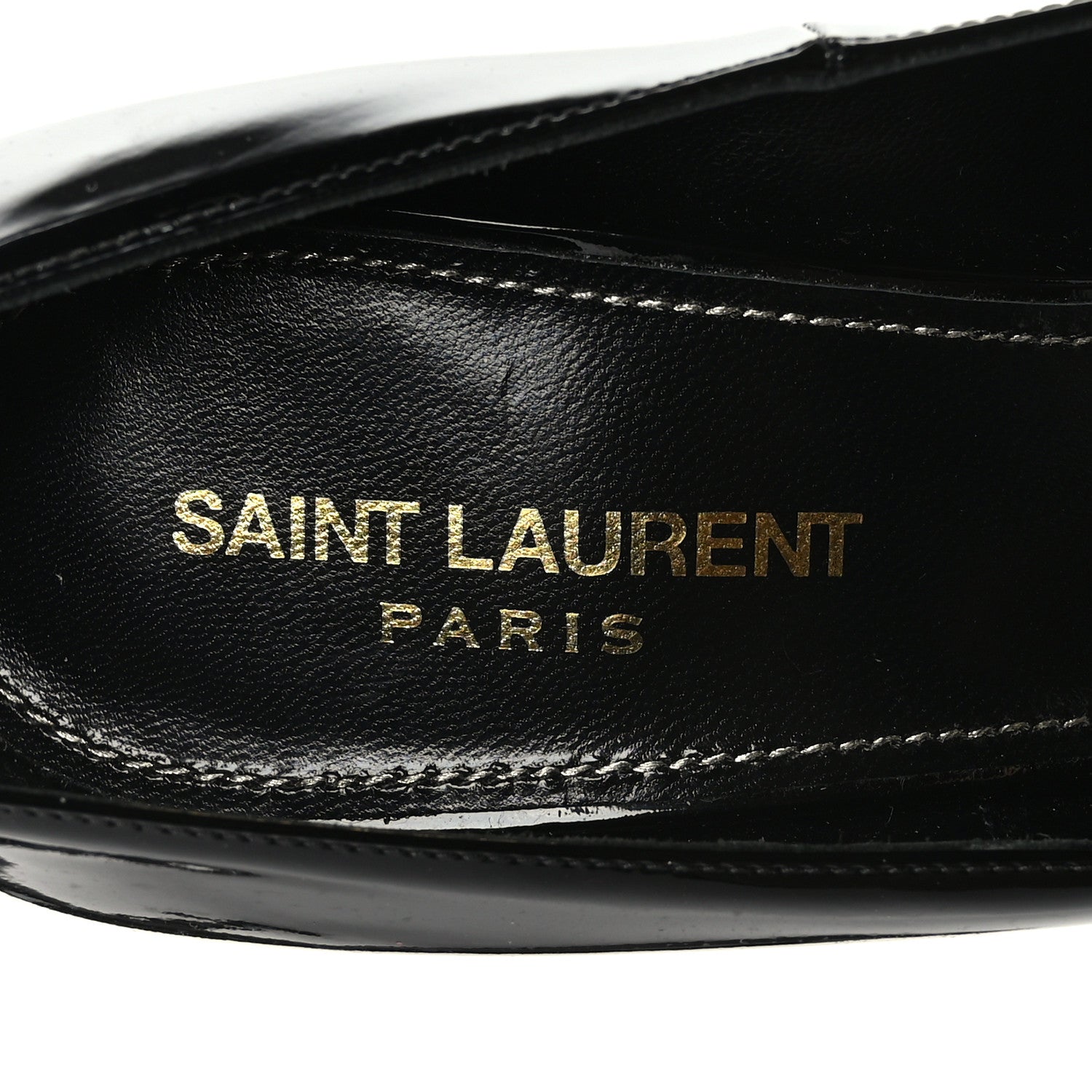 Saint Laurent Patent Opyum 110 Pumps 38.5 Black 7 of 8