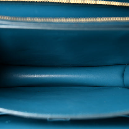 Celine Liege Calfskin Medium Classic Box Flap Bag Turquoise 5 of 10