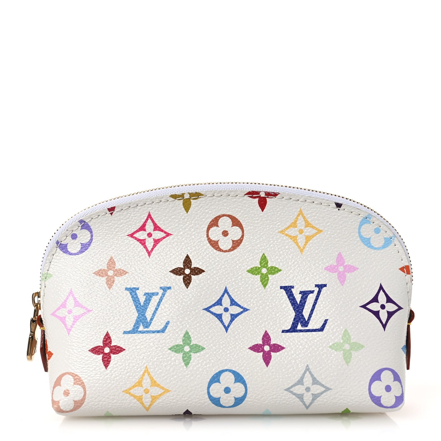 LV x TM Monogram Multicolor Cosmetic Pouch PM White