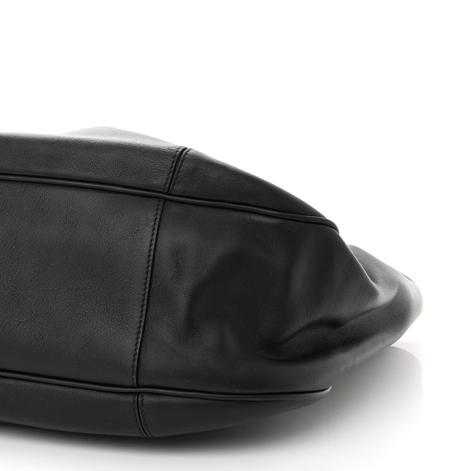 Salvatore Ferragamo Calfskin Elle Gancini Chain Hobo Black 11 of 11