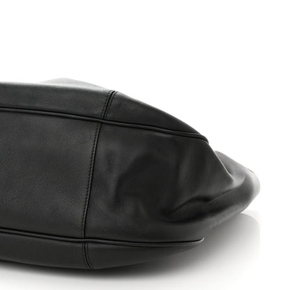 Salvatore Ferragamo Calfskin Elle Gancini Chain Hobo Black 11 of 11