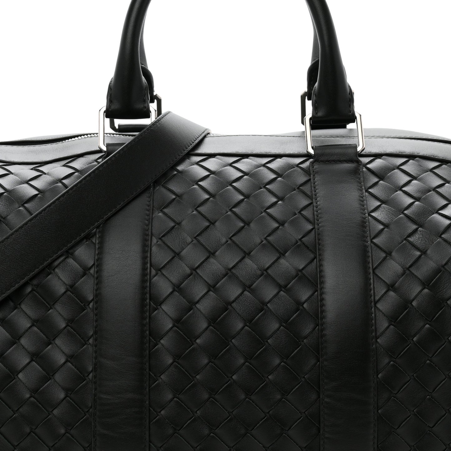 Nappa Intrecciato Duffle Bag Dark Green