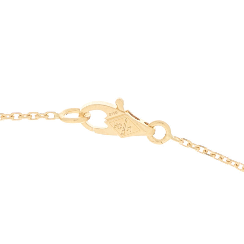 18K Yellow Gold Mother of Pearl Sweet Alhambra Pendant Necklace