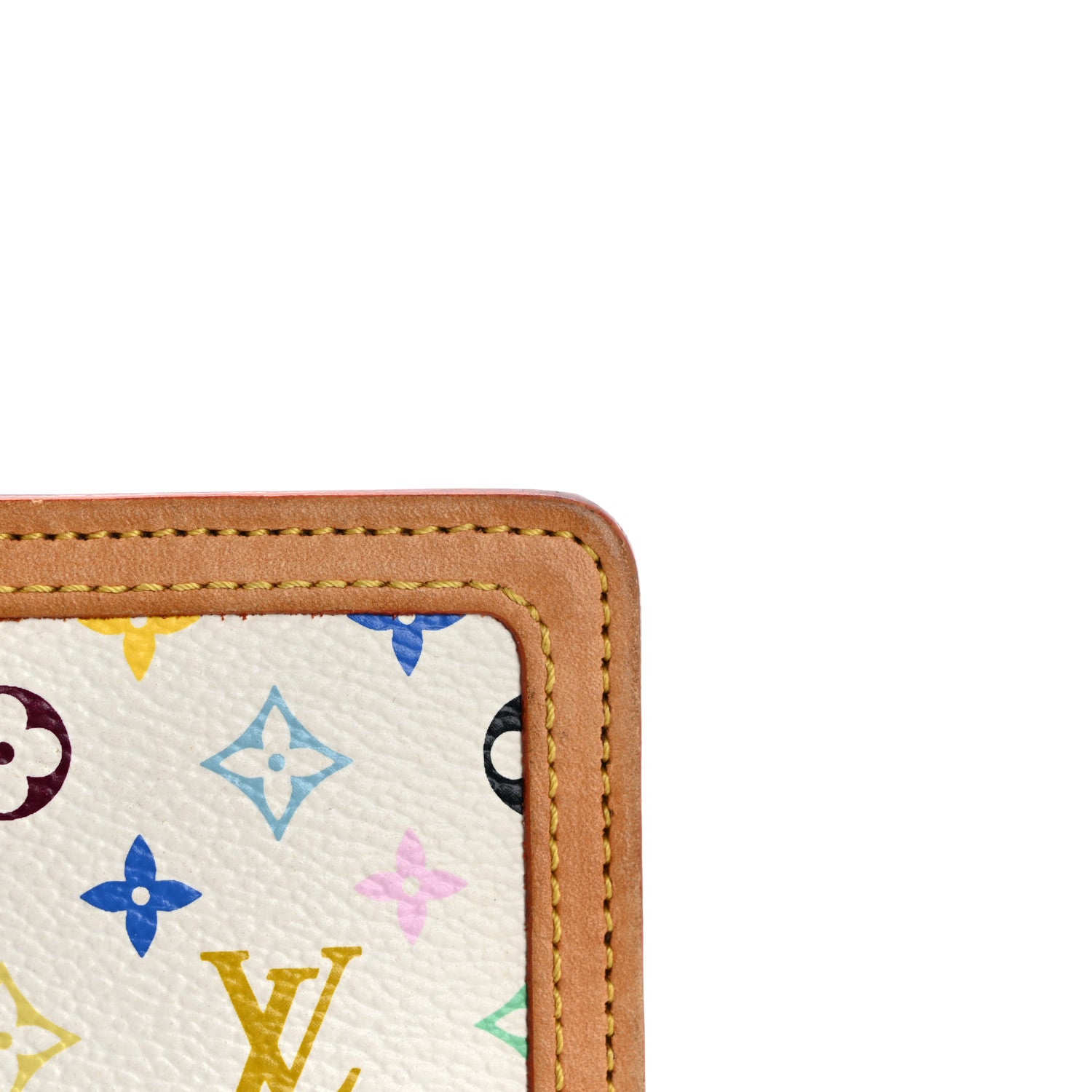 Louis Vuitton Monogram Multicolor French Purse Wallet White 11 of 13