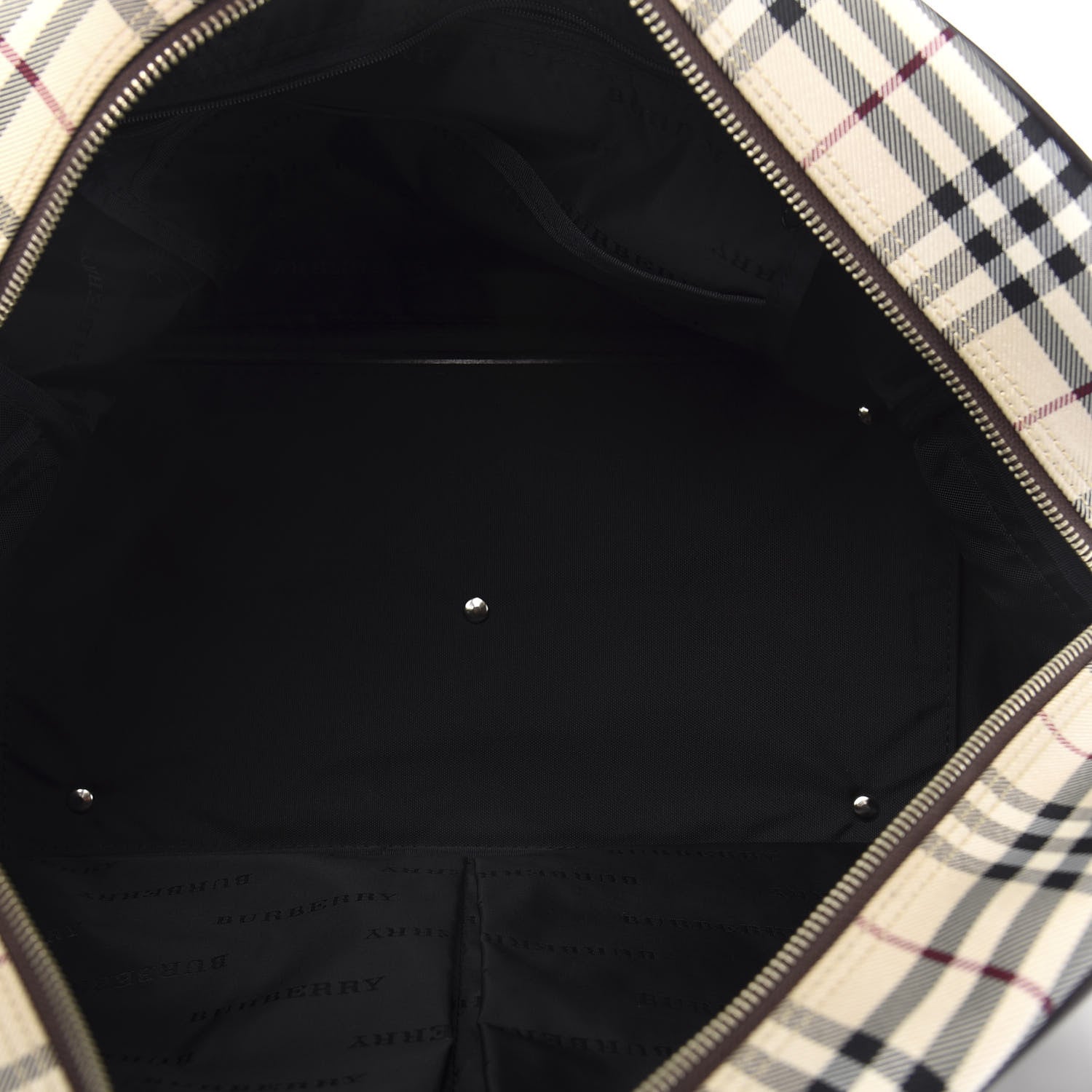 Burberry House Check Travel Bag Dark Brown 4 of 8