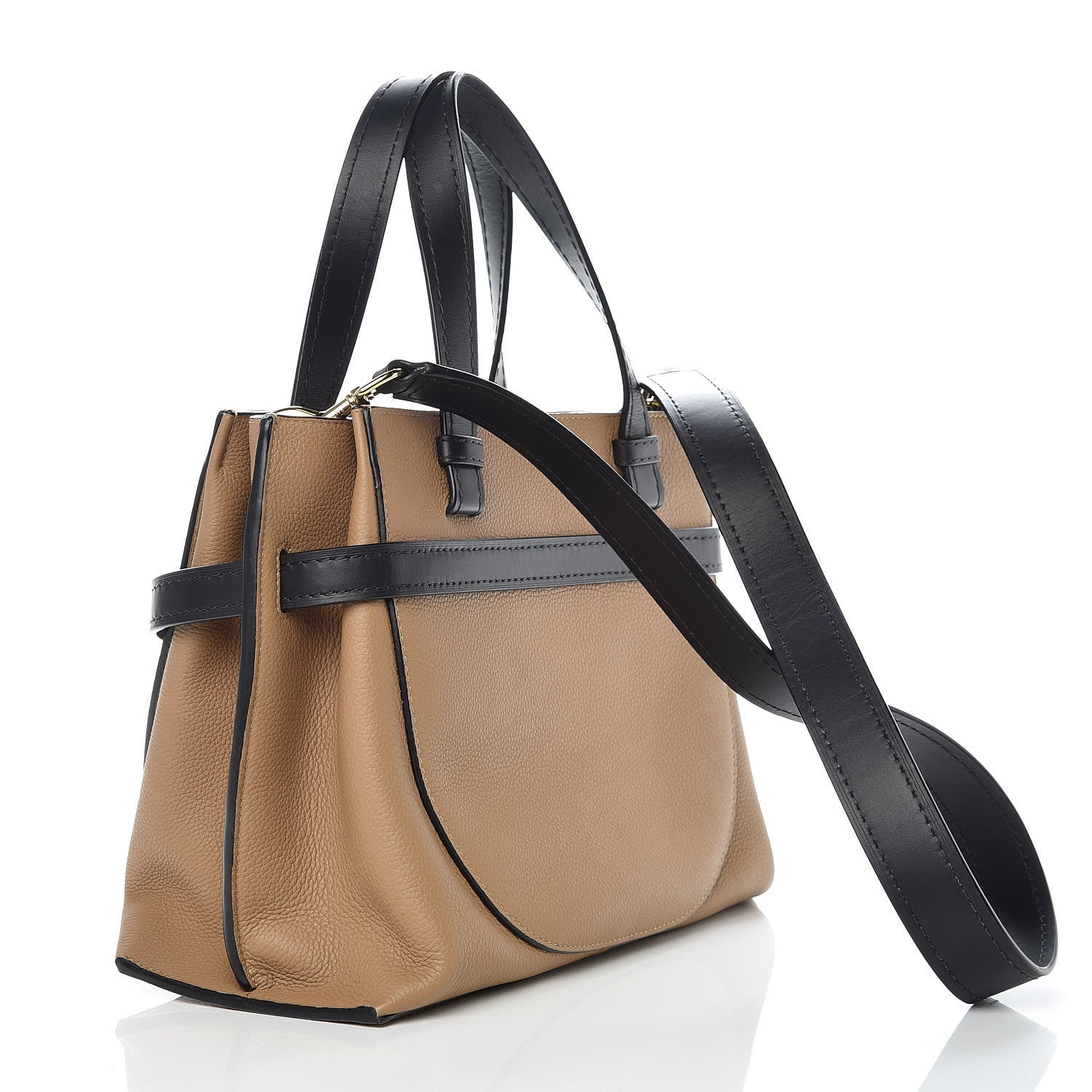 Loewe Calfskin Small Gate Tote Mocca Black 4 of 10