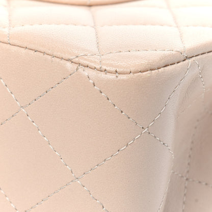 Chanel Lambskin Quilted Medium Double Flap Beige 17 of 22