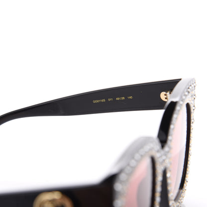 Gucci Acetate Stars Cat Eye Sunglasses GG0116S Black 6 of 6