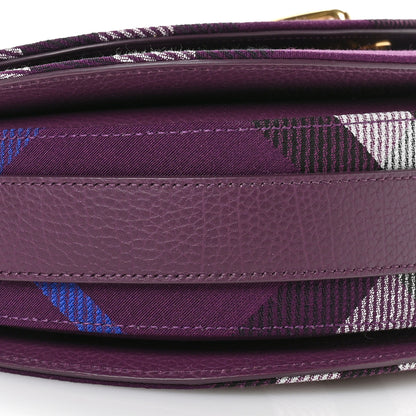 Burberry Jacquard Check Medium Rocking Horse Crossbody Pansy 9 of 11