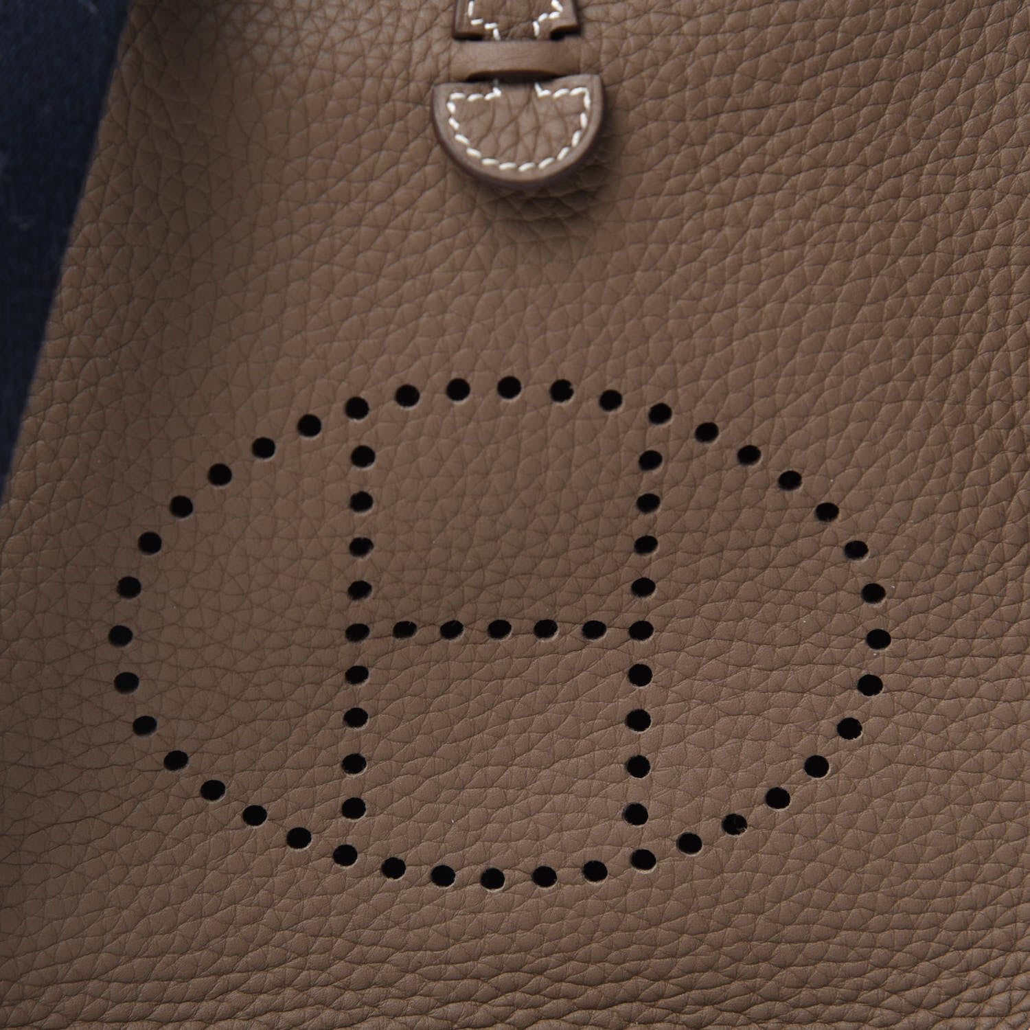 Hermes Taurillon Clemence Amazone Evelyne TPM Etoupe Bleu Indigo 10 of 11