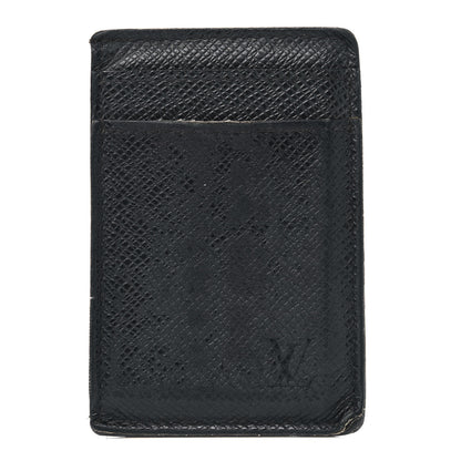 Louis Vuitton Taiga Card Holder Bill Clip Black 1 of 9
