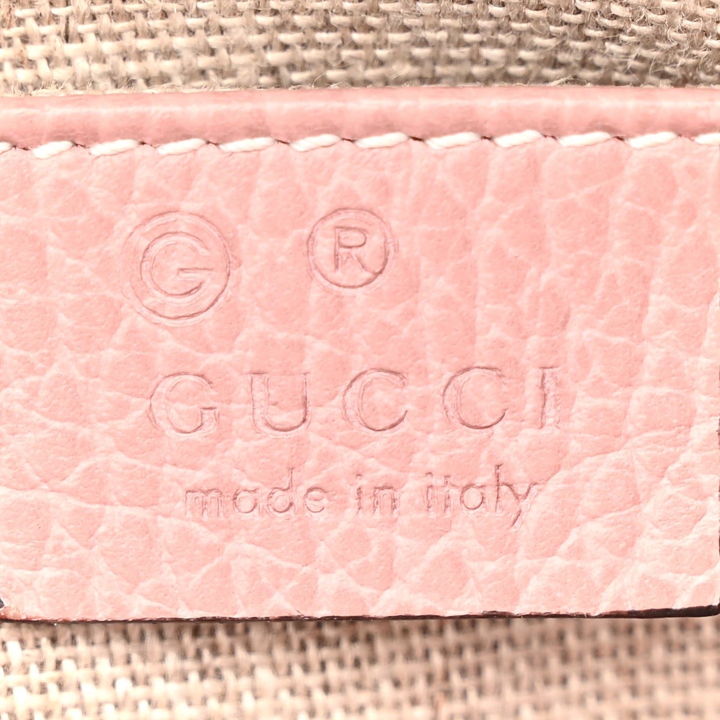 Monogram Mini Bree Messenger Bag Beige Soft Pink