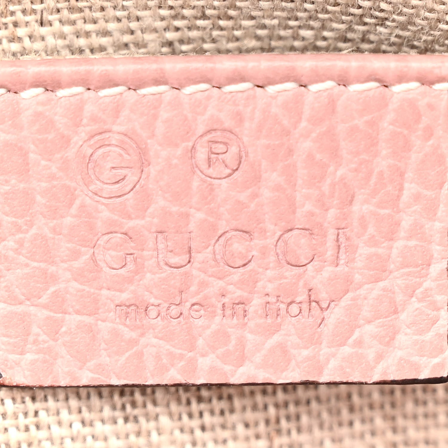 Gucci Monogram Mini Bree Messenger Bag Beige Soft Pink 6 of 12
