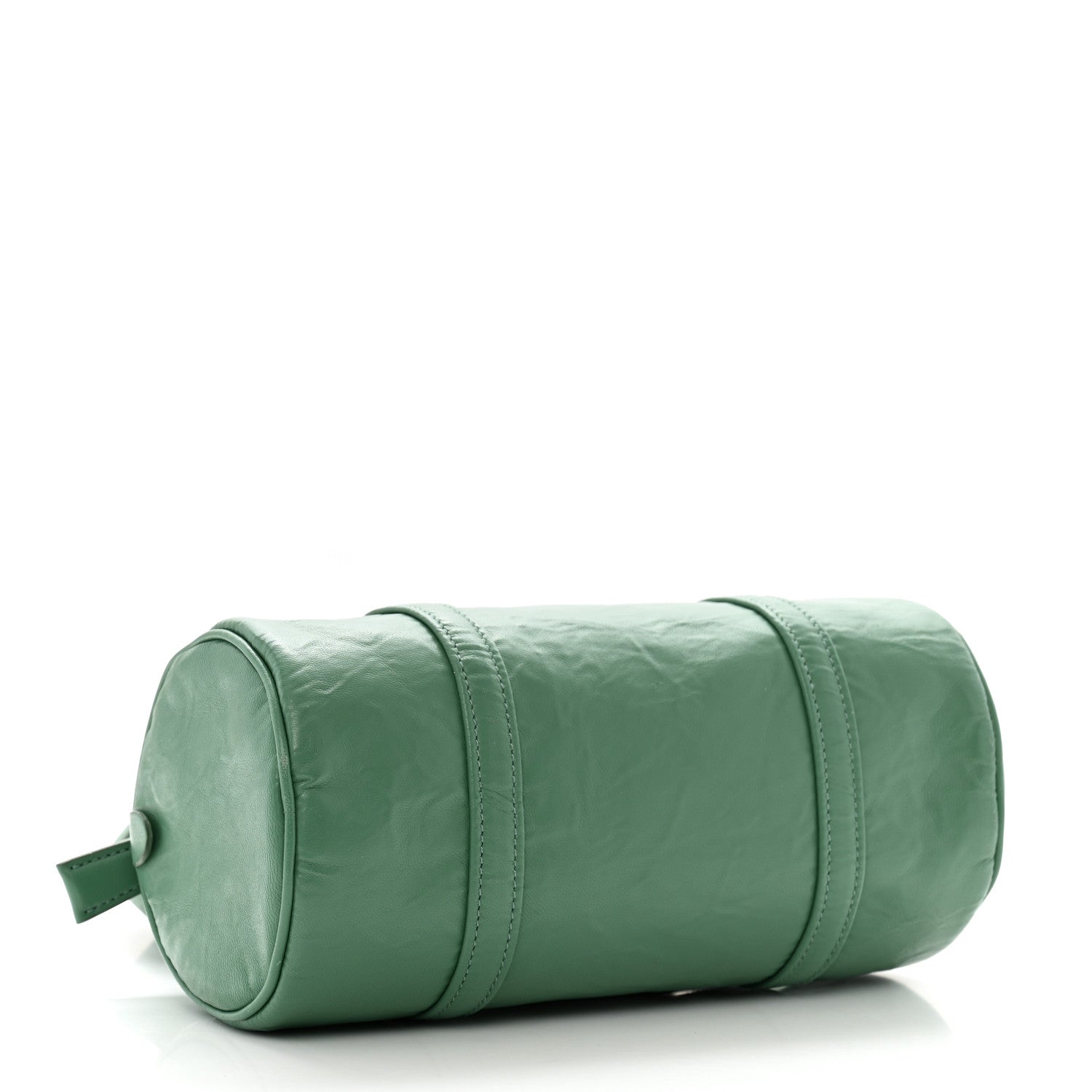 Prada Nappa Antique Re-Edition 2002 Barrel Shoulder Bag Salvia