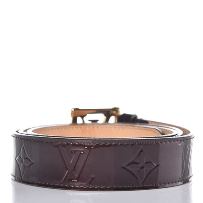 Louis Vuitton Vernis LV Frame Belt 95 38 Amarante 4 of 11
