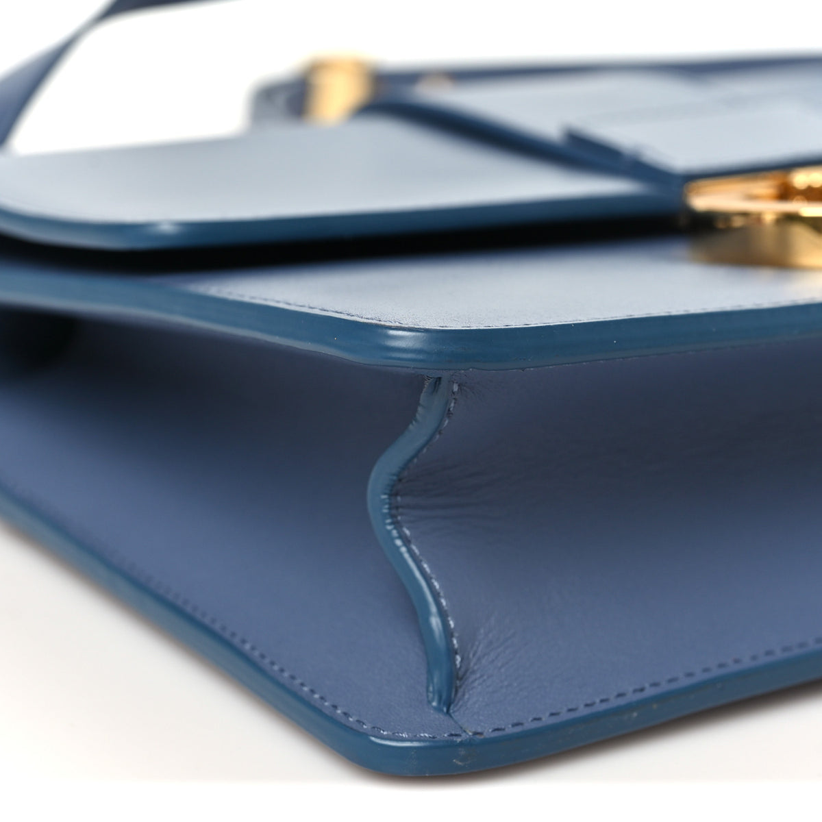 Smooth Calfskin 30 Montaigne Flap Bag Blue