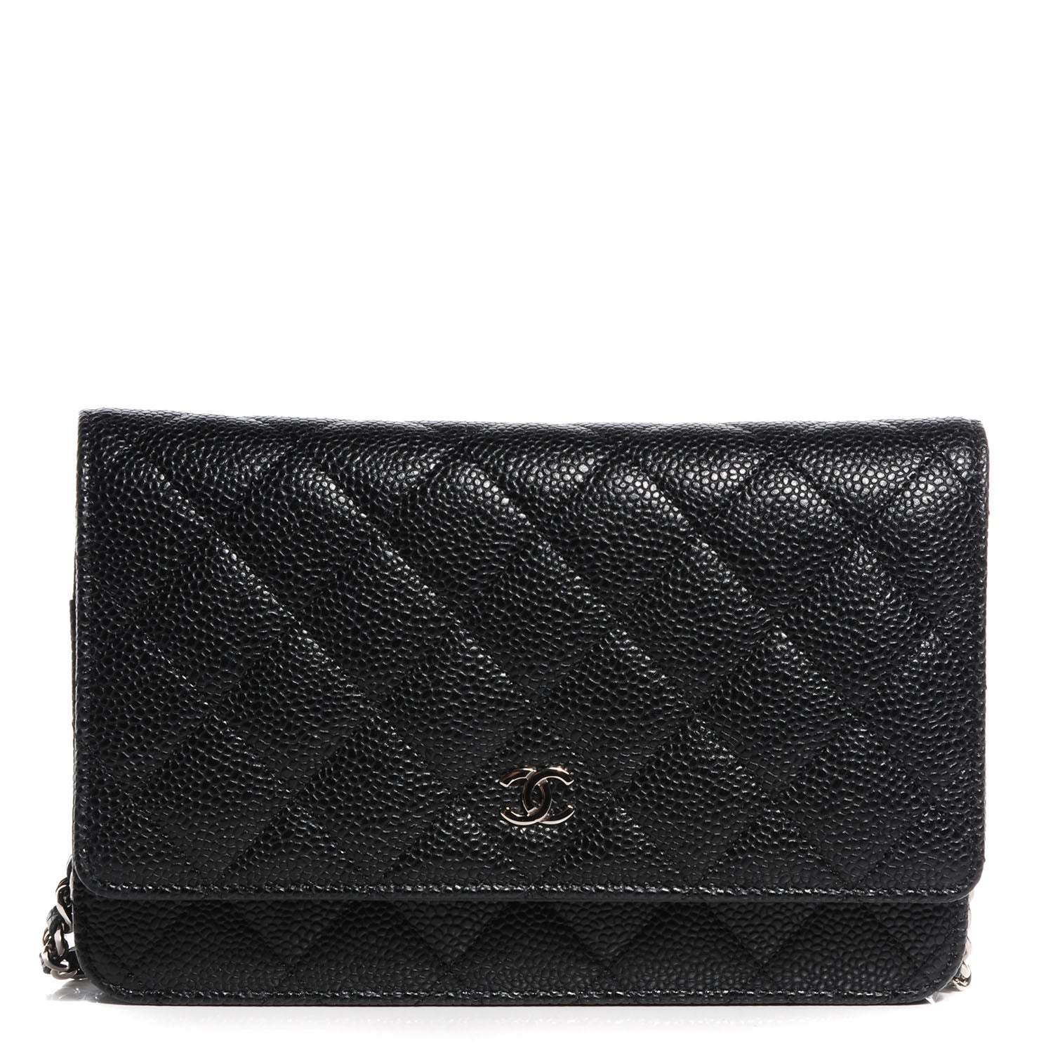 Chanel Caviar Quilted Wallet On Chain WOC Black 1 of 11