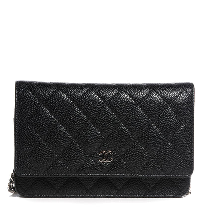 Chanel Caviar Quilted Wallet On Chain WOC Black 1 of 11