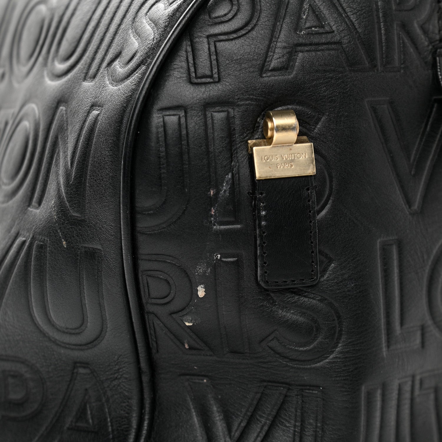 Louis Vuitton Calfskin Embossed Speedy Cube 30 Black 17 of 17