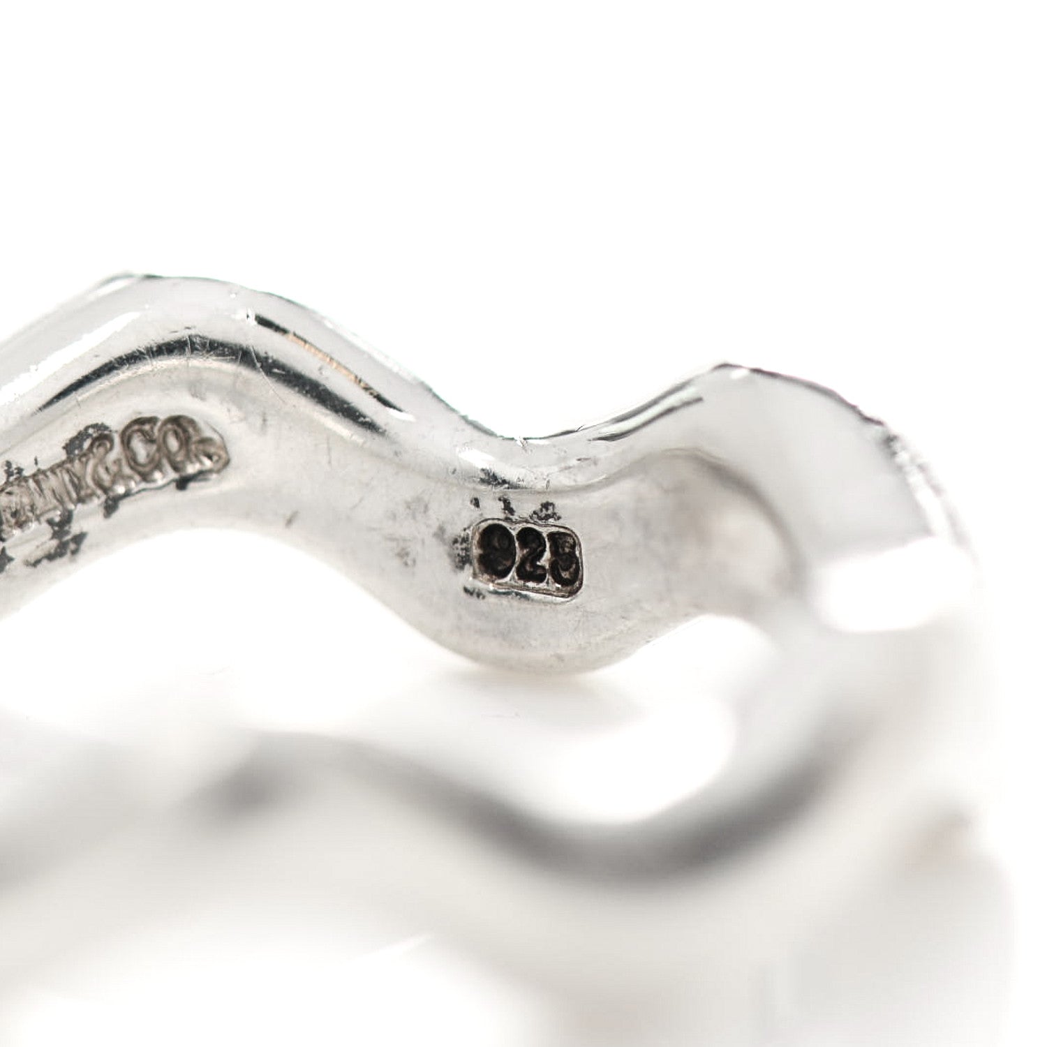Tiffany Sterling Silver Paloma Picasso Zig Zag Ring 49 5 5 of 6