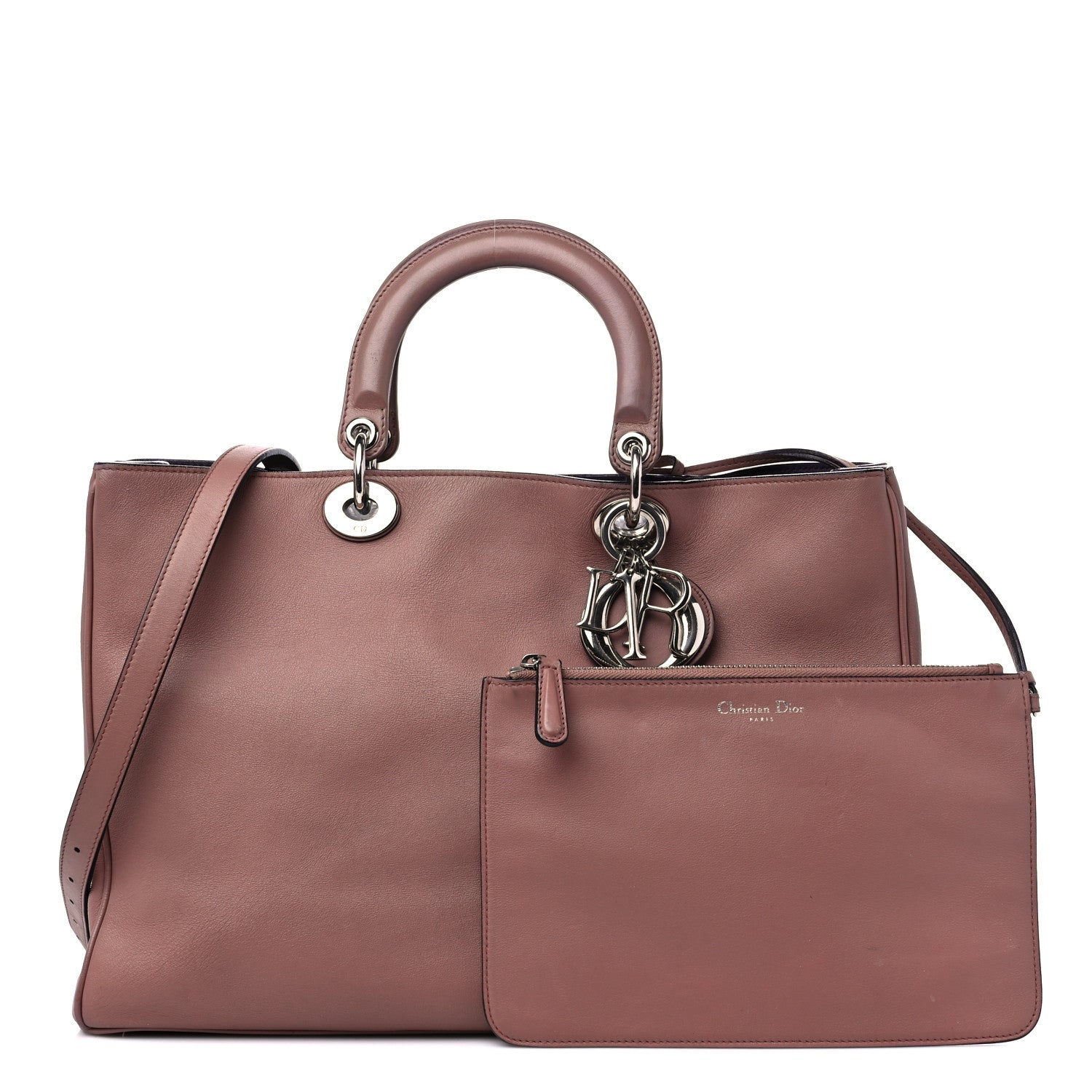 Christian Dior Smooth Calfskin Large Diorissimo Tote Petale 1 of 19