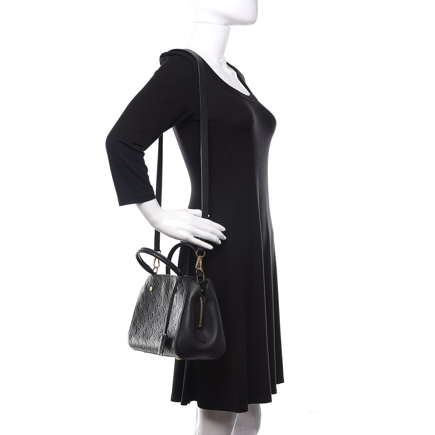 Louis Vuitton Empreinte Montaigne BB Black 2 of 14